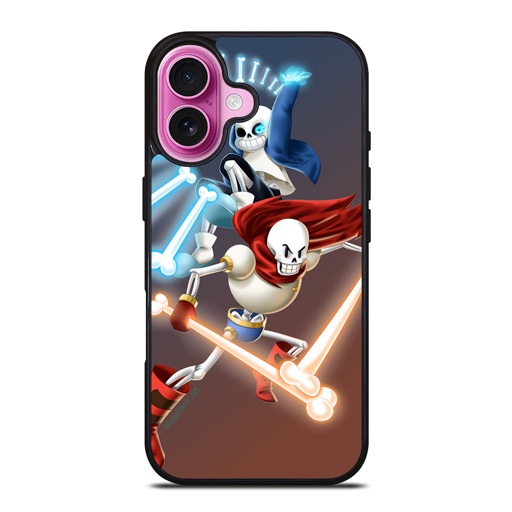 UNDERTALE PAPYRUS AND SANS iPhone 16 Plus Case Cover