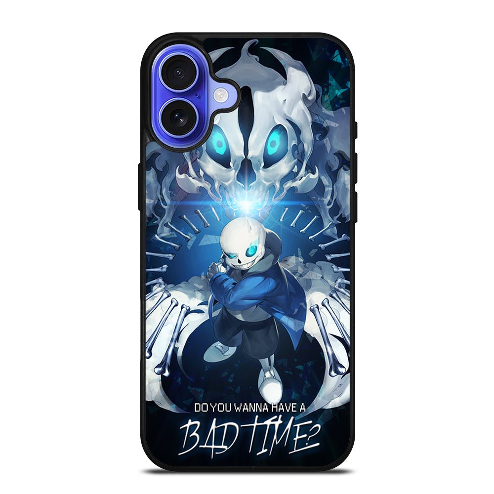 UNDERTALE SANS BAD TIME CARTOON iPhone 16 Case Cover