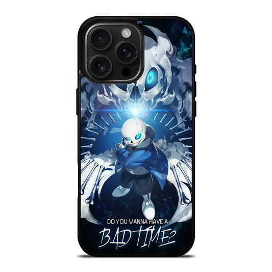UNDERTALE SANS BAD TIME CARTOON iPhone 16 Pro Max Case Cover