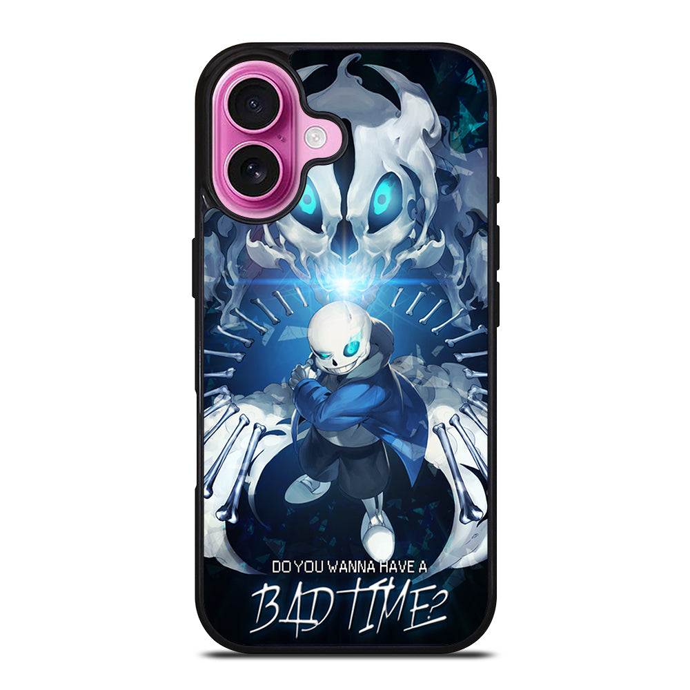 UNDERTALE SANS BAD TIME CARTOON iPhone 16 Plus Case Cover