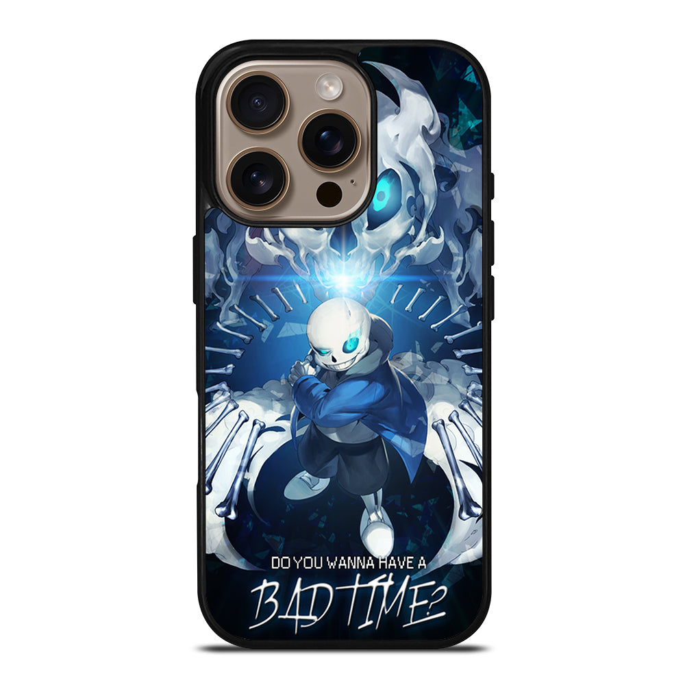 UNDERTALE SANS BAD TIME CARTOON iPhone 16 Pro Case Cover