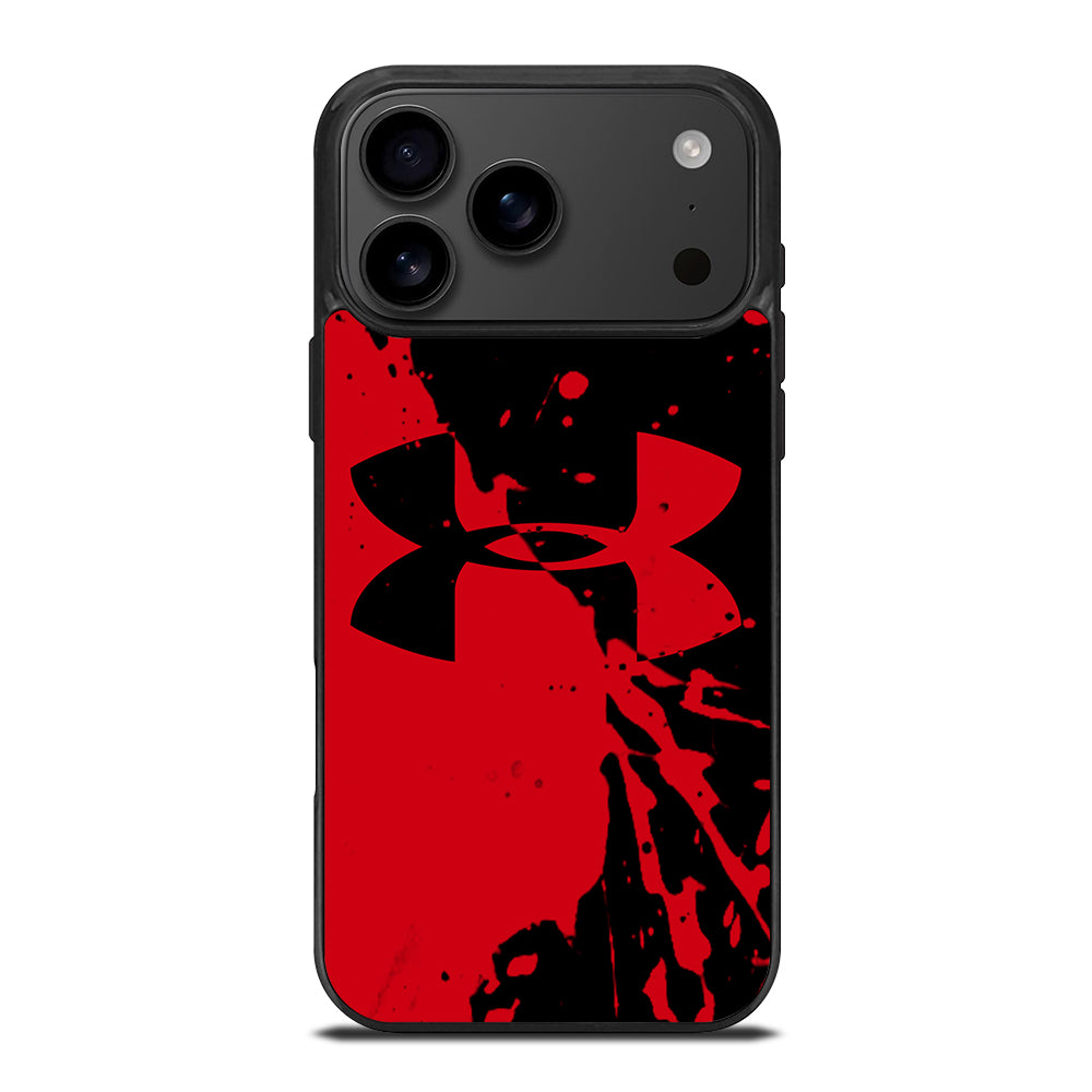 UNDER ARMOUR BLACK RED LOGO iPhone 17 Pro Max Case Cover
