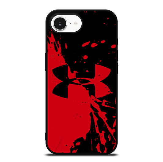 UNDER ARMOUR BLACK RED LOGO iPhone 16e Case Cover