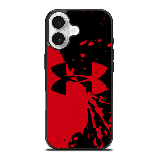 UNDER ARMOUR BLACK RED LOGO iPhone 17 Case Cover