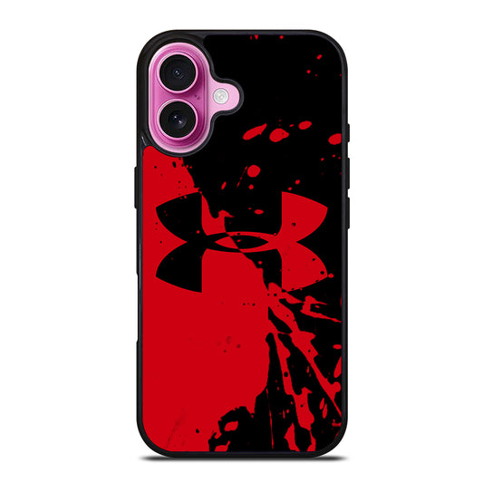 UNDER ARMOUR BLACK RED LOGO iPhone 16 Plus Case Cover