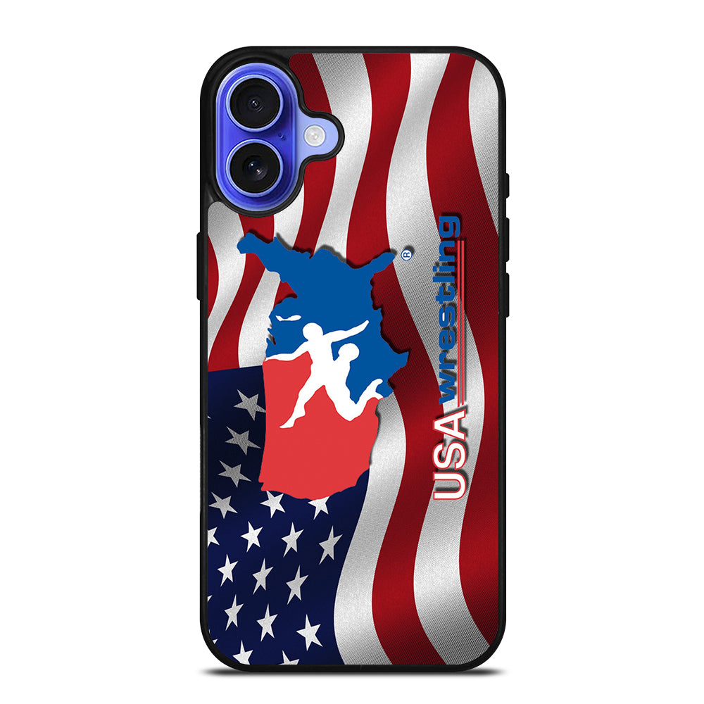 USA WRESTLING FLAG LOGO iPhone 16 Case Cover