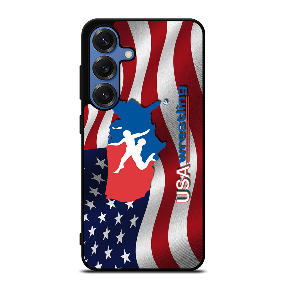 USA WRESTLING FLAG LOGO Samsung Galaxy S25 Case Cover