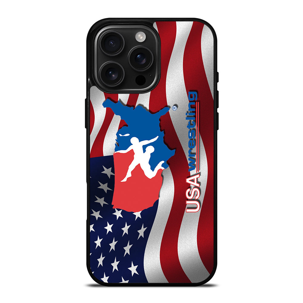 USA WRESTLING FLAG LOGO iPhone 16 Pro Max Case Cover