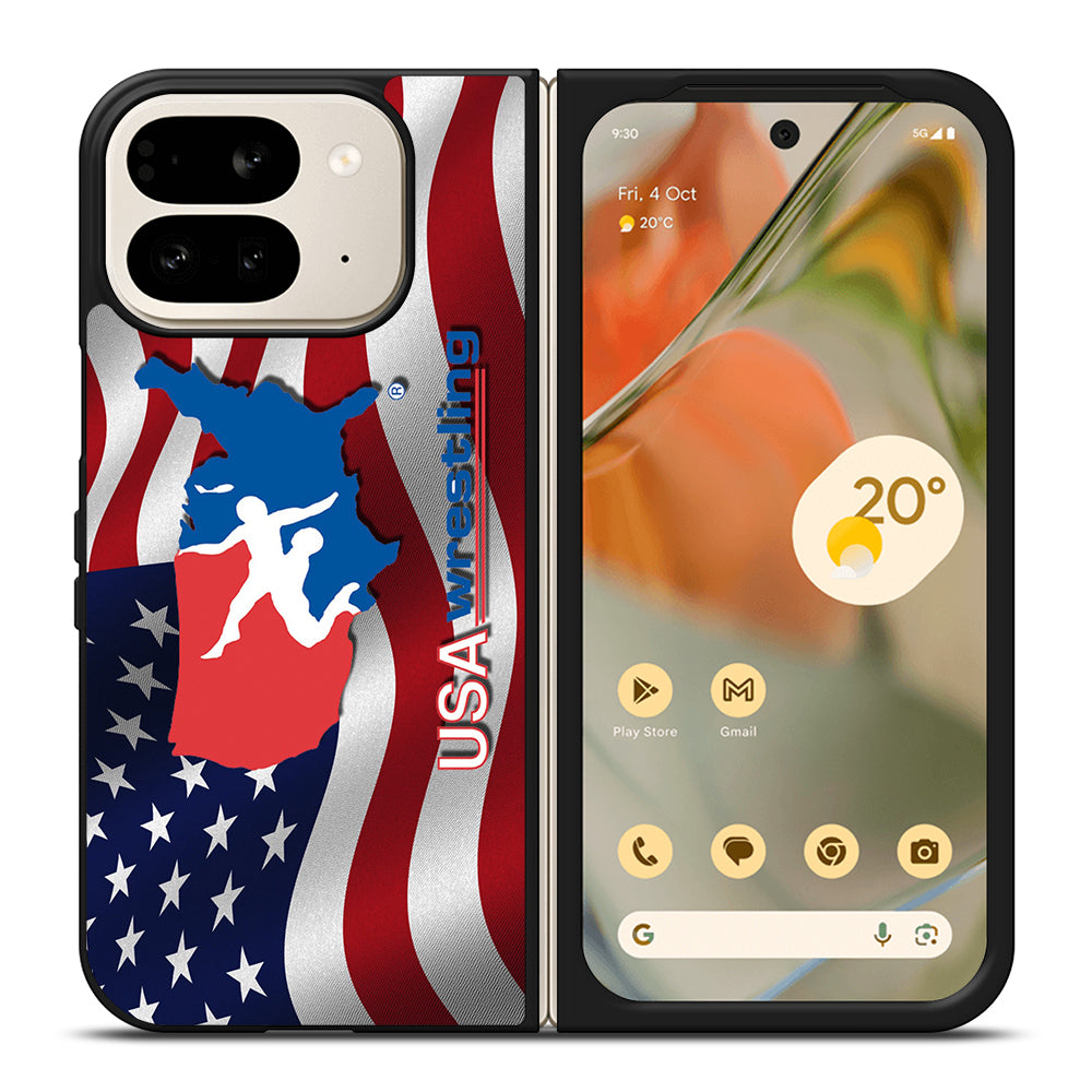 USA WRESTLING FLAG LOGO Google Pixel 9 Pro Fold Case Cover