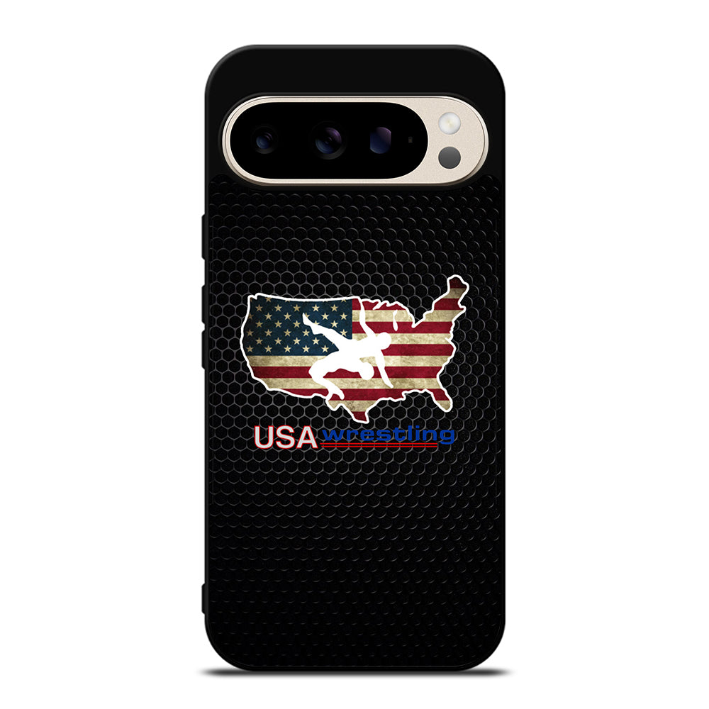 USA WRESTLING METAL LOGO Google Pixel 9 Pro Case Cover