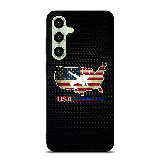 USA WRESTLING METAL LOGO Samsung Galaxy S24 FE Case Cover