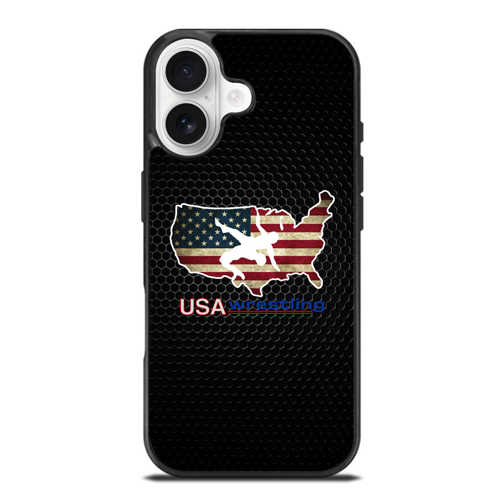 USA WRESTLING METAL LOGO iPhone 17 Case Cover