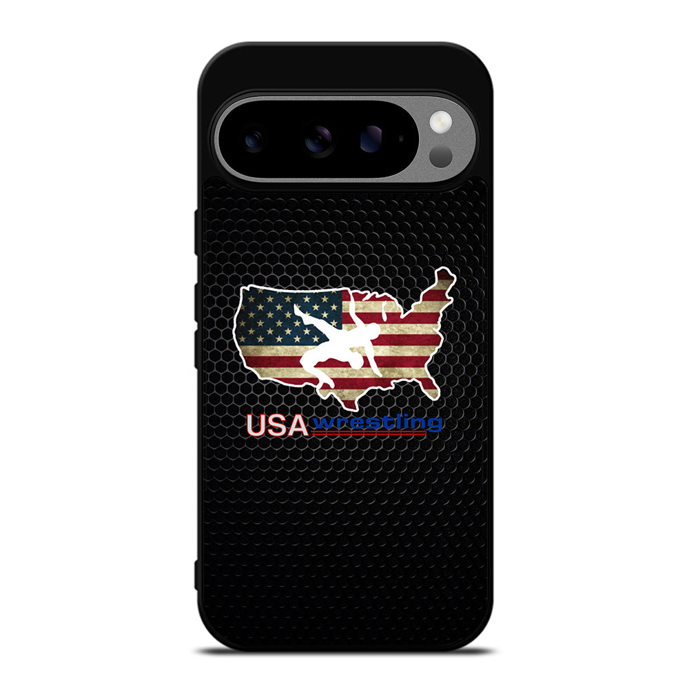 USA WRESTLING METAL LOGO Google Pixel 9 Pro XL Case Cover