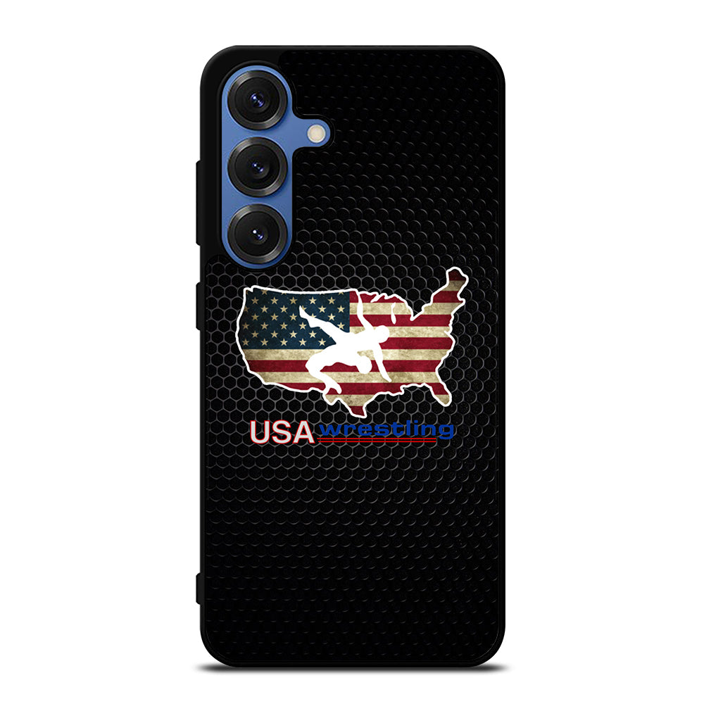 USA WRESTLING METAL LOGO Samsung Galaxy S25 Case Cover