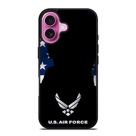 US AIR FORCE AMERICAN FLAG iPhone 16 Plus Case Cover