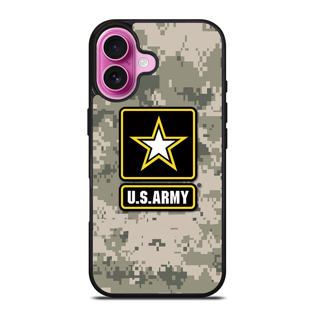 US ARMY USA MILITARY CAMO LOGO iPhone 16 Plus Case Cover