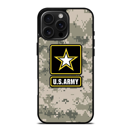 US ARMY USA MILITARY CAMO LOGO iPhone 16 Pro Max Case Cover