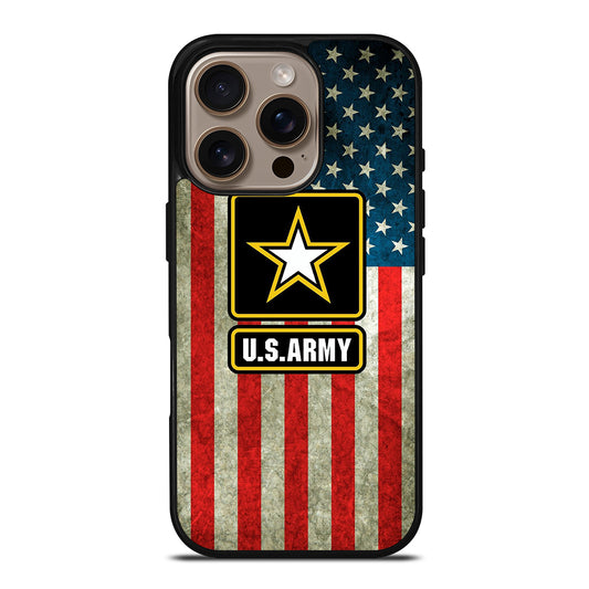 US ARMY USA MILITARY FLAG LOGO iPhone 16 Pro Case Cover