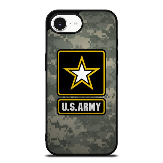 US ARMY USA MILITARY LOGO CAMO iPhone 16e Case Cover