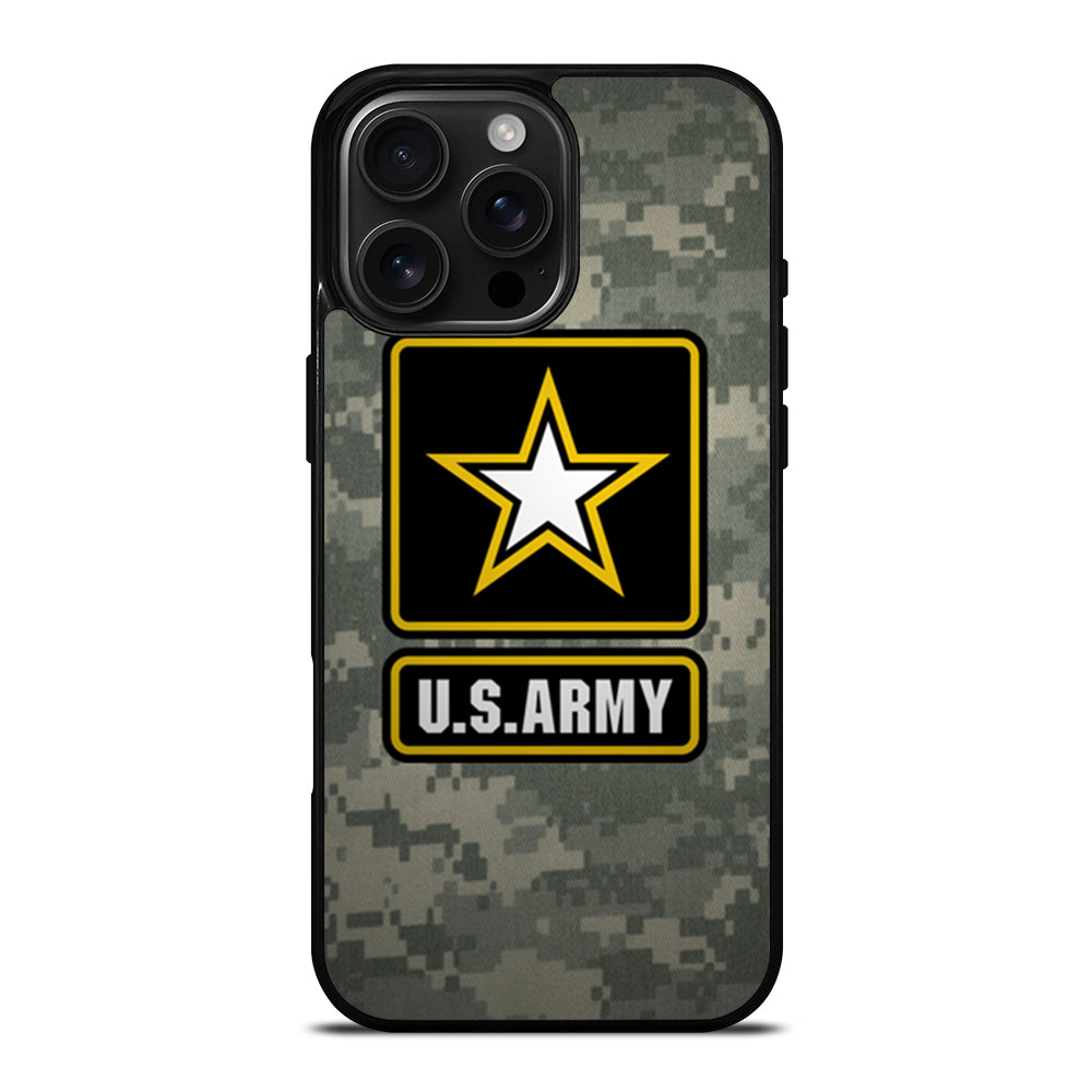 US ARMY USA MILITARY LOGO CAMO iPhone 16 Pro Max Case Cover