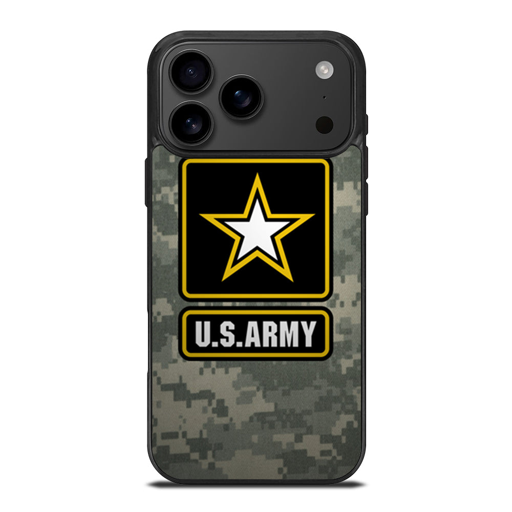 US ARMY USA MILITARY LOGO CAMO iPhone 17 Pro Max Case Cover