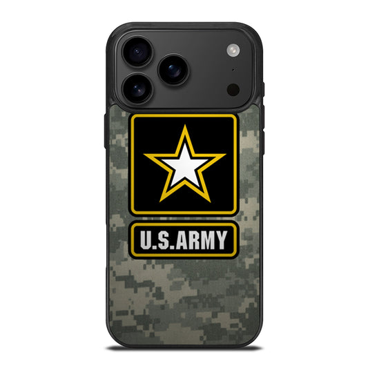 US ARMY USA MILITARY LOGO CAMO iPhone 17 Pro Max Case Cover