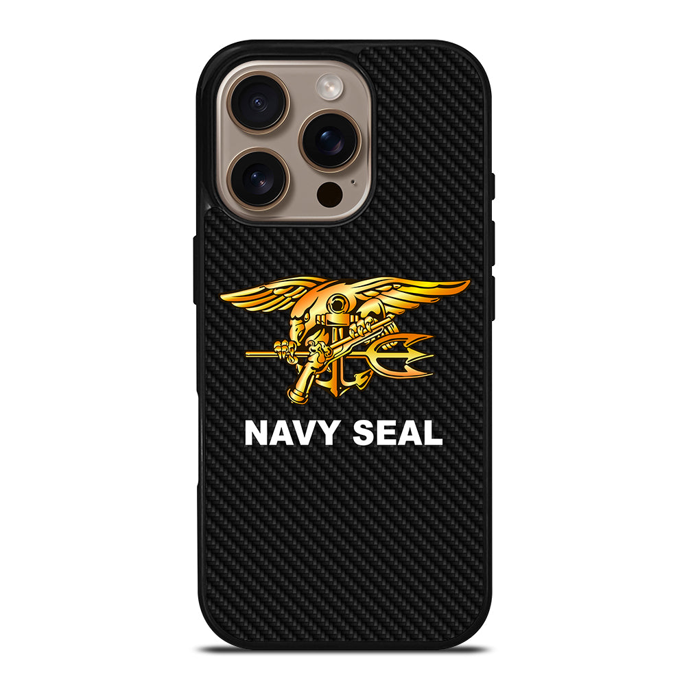 US NAVY SEAL CARBON LOGO iPhone 16 Pro Case Cover