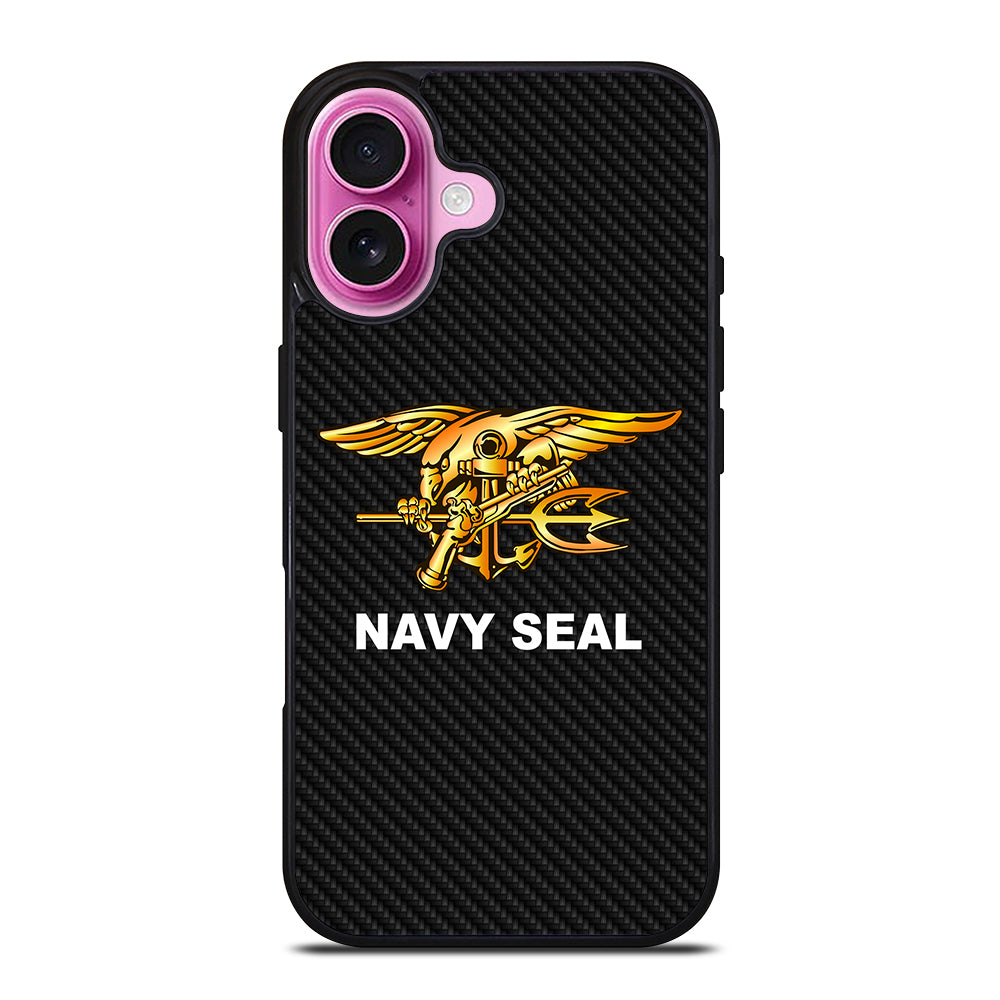 US NAVY SEAL CARBON LOGO iPhone 16 Plus Case Cover