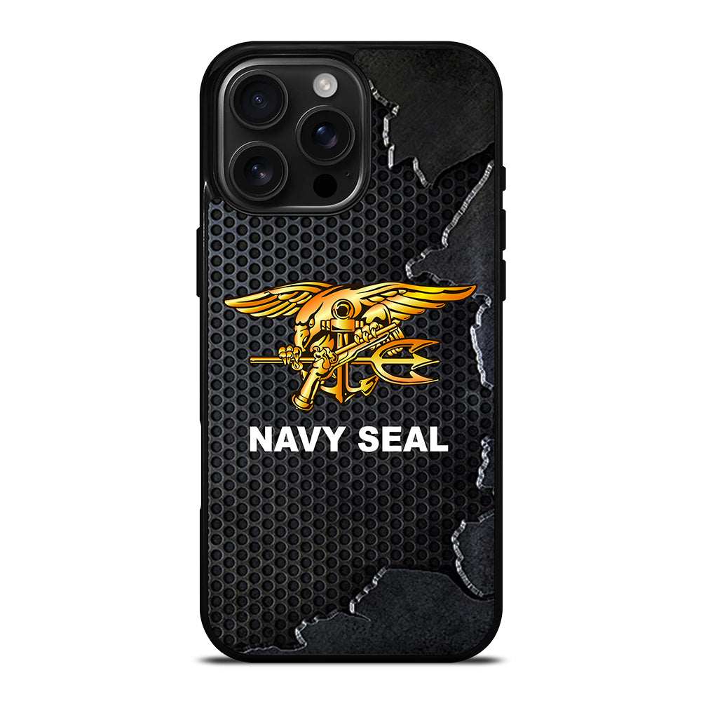 US NAVY SEAL LOGO METAL iPhone 16 Pro Max Case Cover