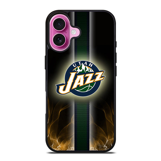 UTAH JAZZ FLAME LOGO iPhone 16 Plus Case Cover