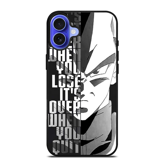 VEGETA DRAGON BALL QUOTE iPhone 16 Case Cover