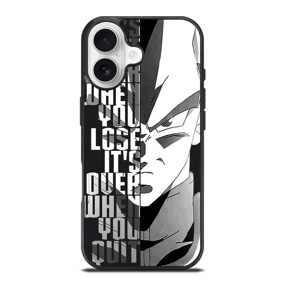 VEGETA DRAGON BALL QUOTE iPhone 17 Case Cover