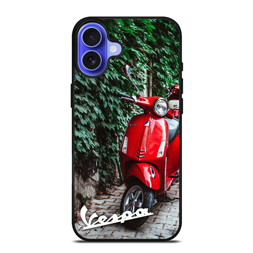 VESPA PIAGGIO RED MOTORCYCLE iPhone 16 Case Cover