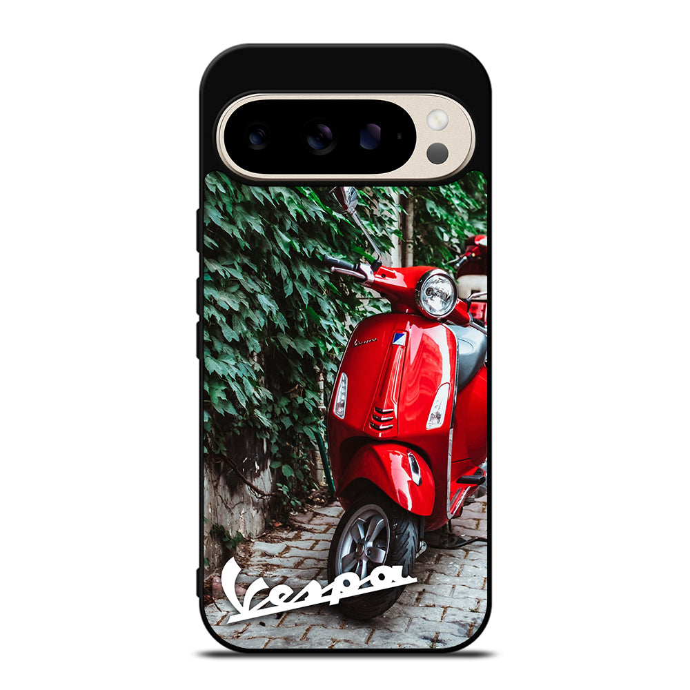 VESPA PIAGGIO RED MOTORCYCLE Google Pixel 9 Pro Case Cover