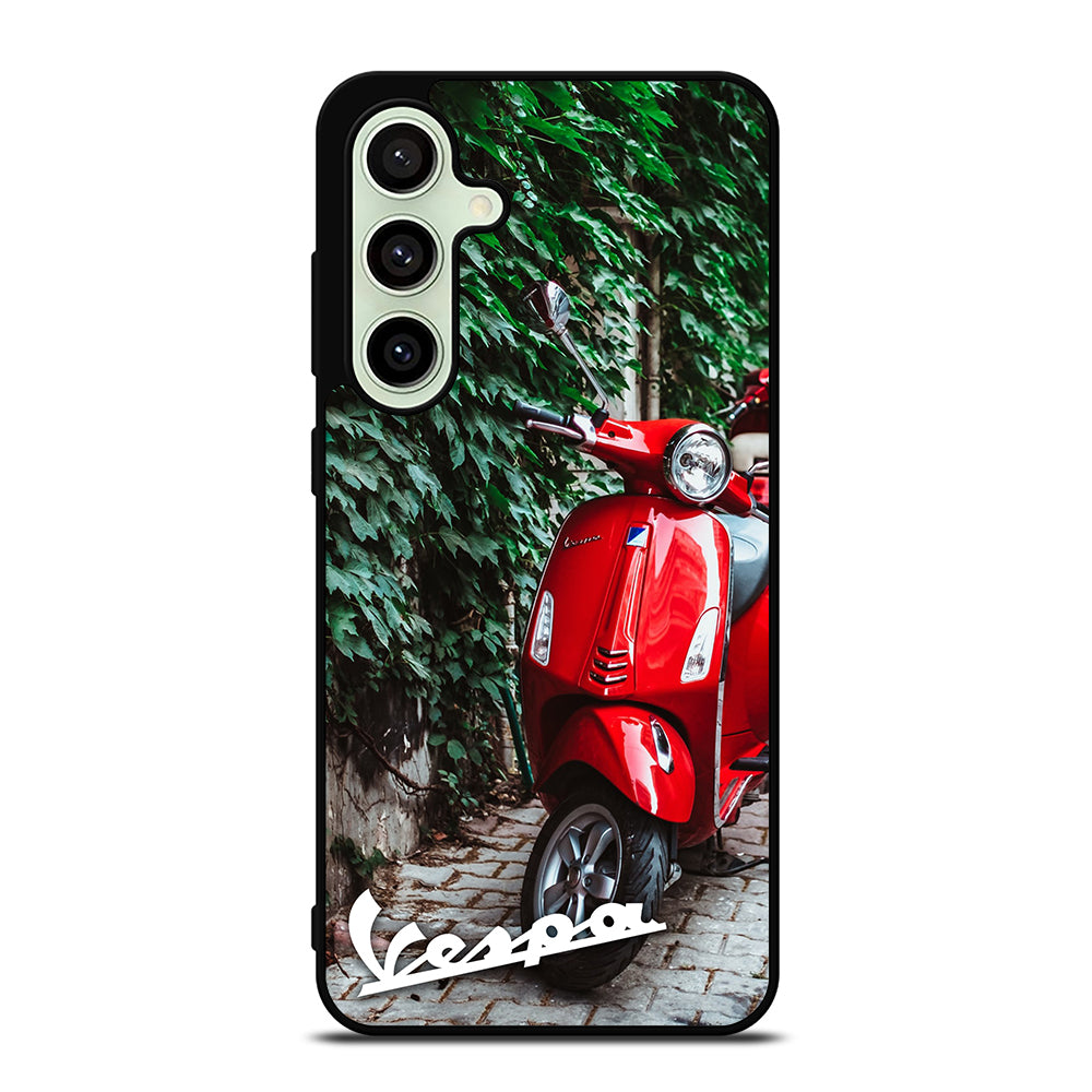 VESPA PIAGGIO RED MOTORCYCLE Samsung Galaxy S24 FE Case Cover