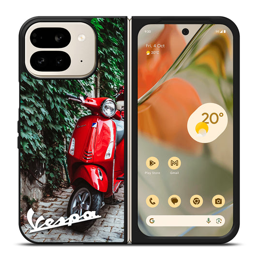 VESPA PIAGGIO RED MOTORCYCLE Google Pixel 9 Pro Fold Case Cover