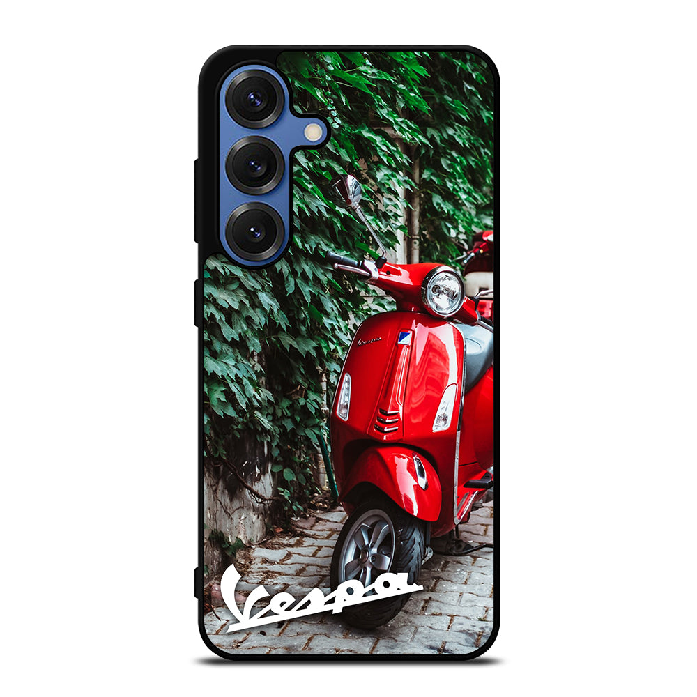 VESPA PIAGGIO RED MOTORCYCLE Samsung Galaxy S25 Case Cover