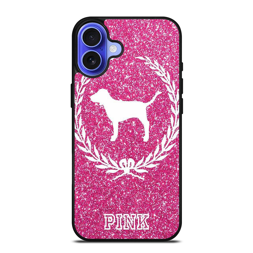 VICTORIA'S SECRET PINK DOG iPhone 16 Case Cover