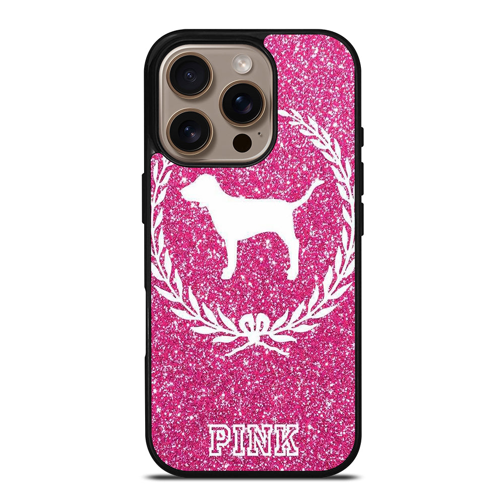 VICTORIA'S SECRET PINK DOG iPhone 16 Pro Case Cover