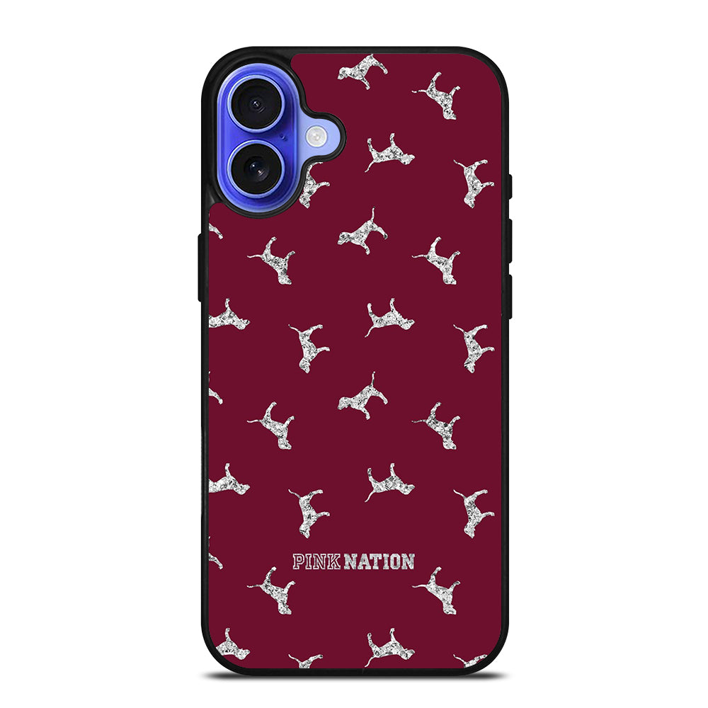 VICTORIA'S SECRET PINK NATION DOG iPhone 16 Case Cover