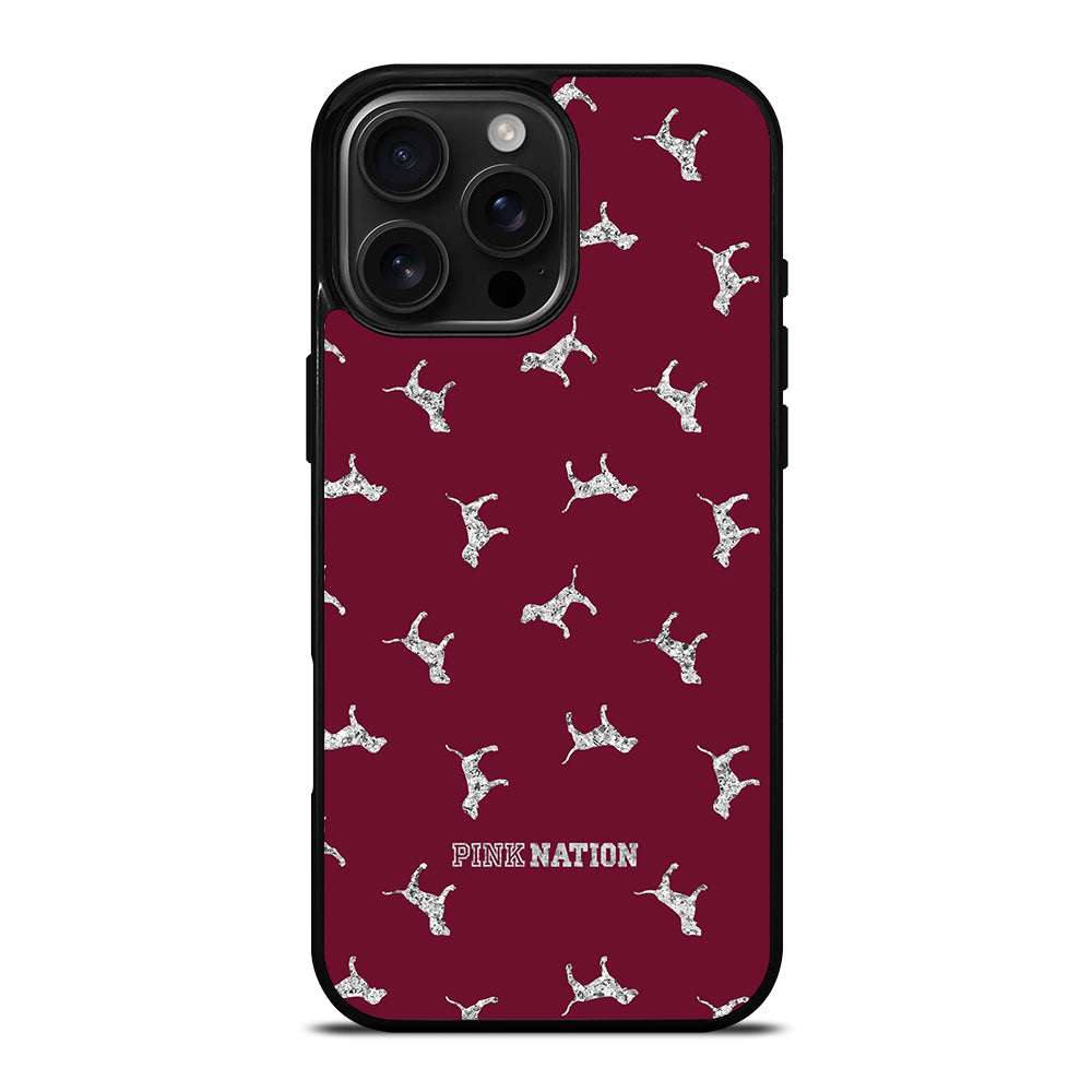 VICTORIA'S SECRET PINK NATION DOG iPhone 16 Pro Max Case Cover