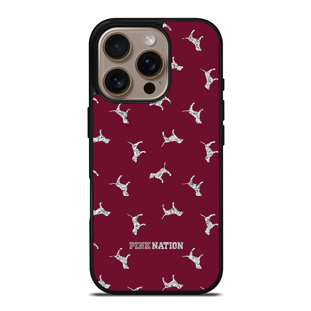 VICTORIA'S SECRET PINK NATION DOG iPhone 16 Pro Case Cover