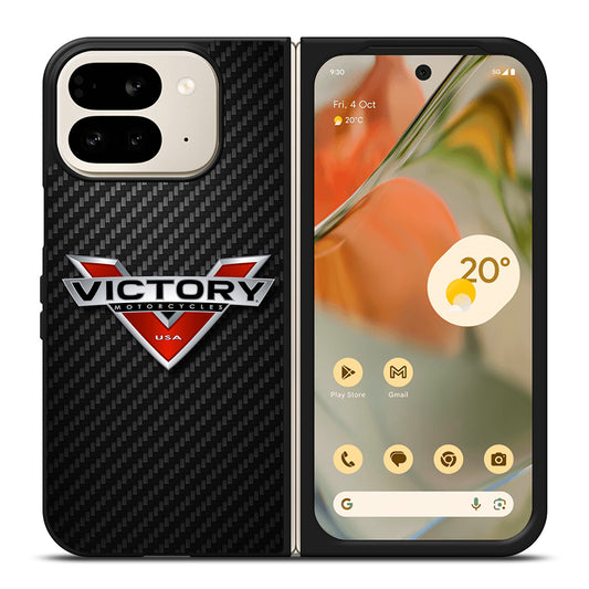 VICTORY MOTORCYCLES CARBON LOGO 2 Google Pixel 9 Pro Fold Case Cover