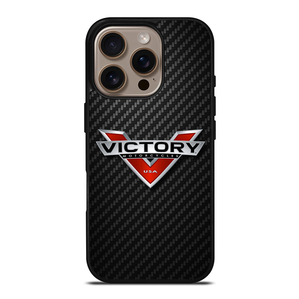 VICTORY MOTORCYCLES CARBON LOGO 2 iPhone 16 Pro Case Cover