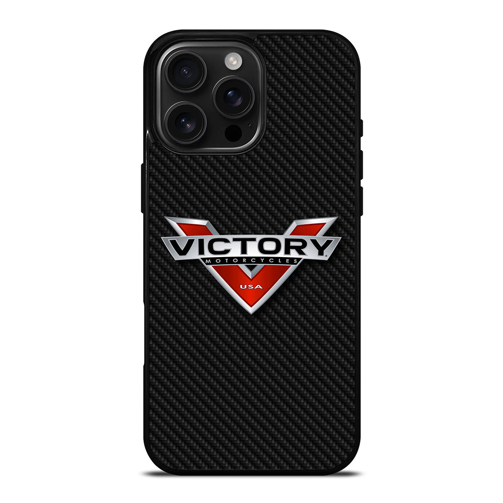 VICTORY MOTORCYCLES CARBON LOGO iPhone 16 Pro Max Case Cover