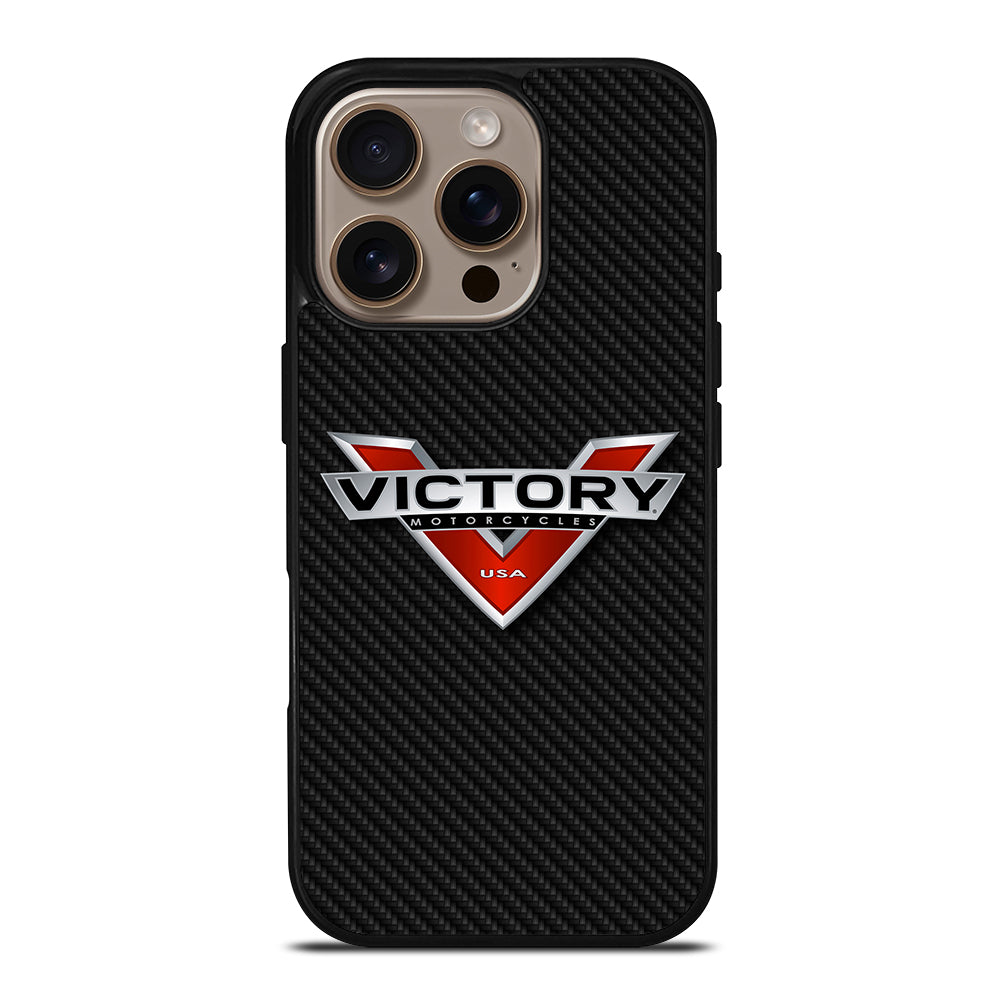 VICTORY MOTORCYCLES CARBON LOGO iPhone 16 Pro Case Cover