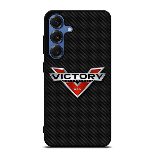 VICTORY MOTORCYCLES CARBON LOGO Samsung Galaxy S25 Case Cover