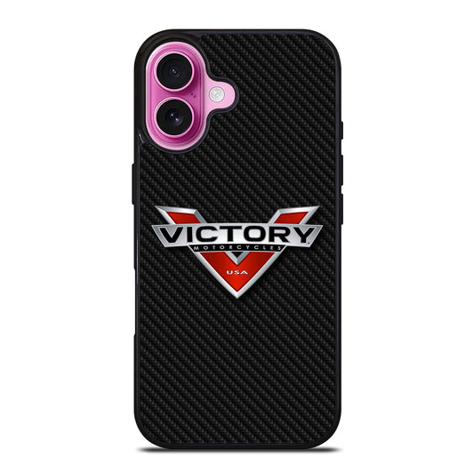 VICTORY MOTORCYCLES CARBON LOGO iPhone 16 Plus Case Cover