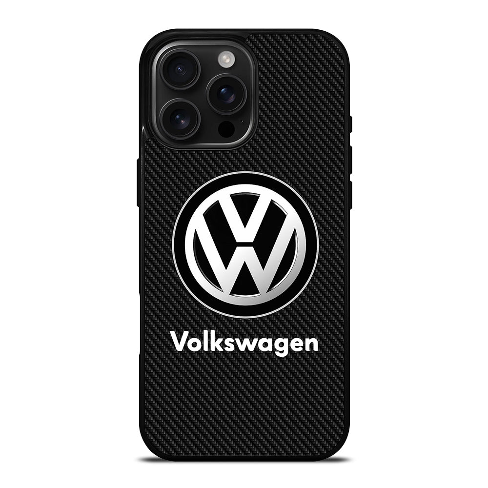 VOLKSWAGEN VW CARBON LOGO iPhone 16 Pro Max Case Cover