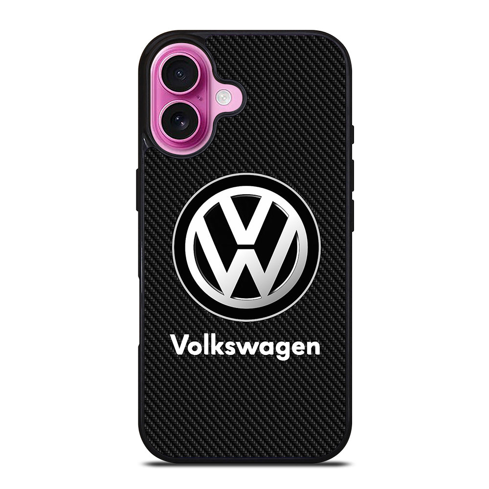 VOLKSWAGEN VW CARBON LOGO iPhone 16 Plus Case Cover